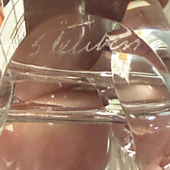 Steuben Snail Paperweight • Signed • Vintage Crystal Art Glass Figurine, 3” - Picture 8 of 10